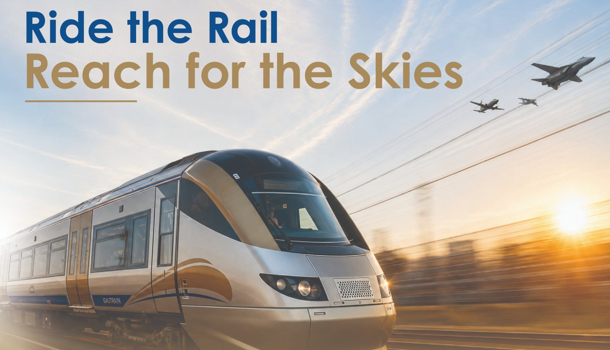 "Ande de trem." "Alce-se para os céus" enquanto o Gautrain se une à Africa Aerospace and Defence Expo 2026