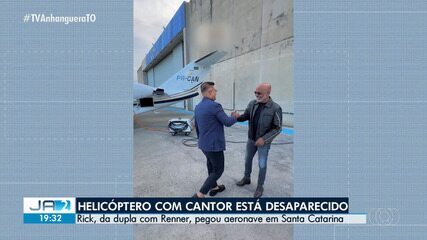 Helicóptero com cantor tocantinense Rick, da dupla com Renner, está desaparecido