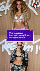 Veja looks dos famosos para o último dia de Rock in Rio