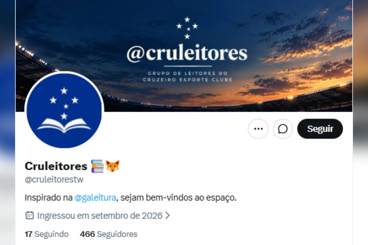 Imagem da matéria: Cruleitores: clube de leitura de torcida do Cruzeiro é apagado após ataques