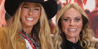 Adriane Galisteu e Christina Rocha durante coletiva de A Fazenda Foto: Elaine Rosa de Oliveira