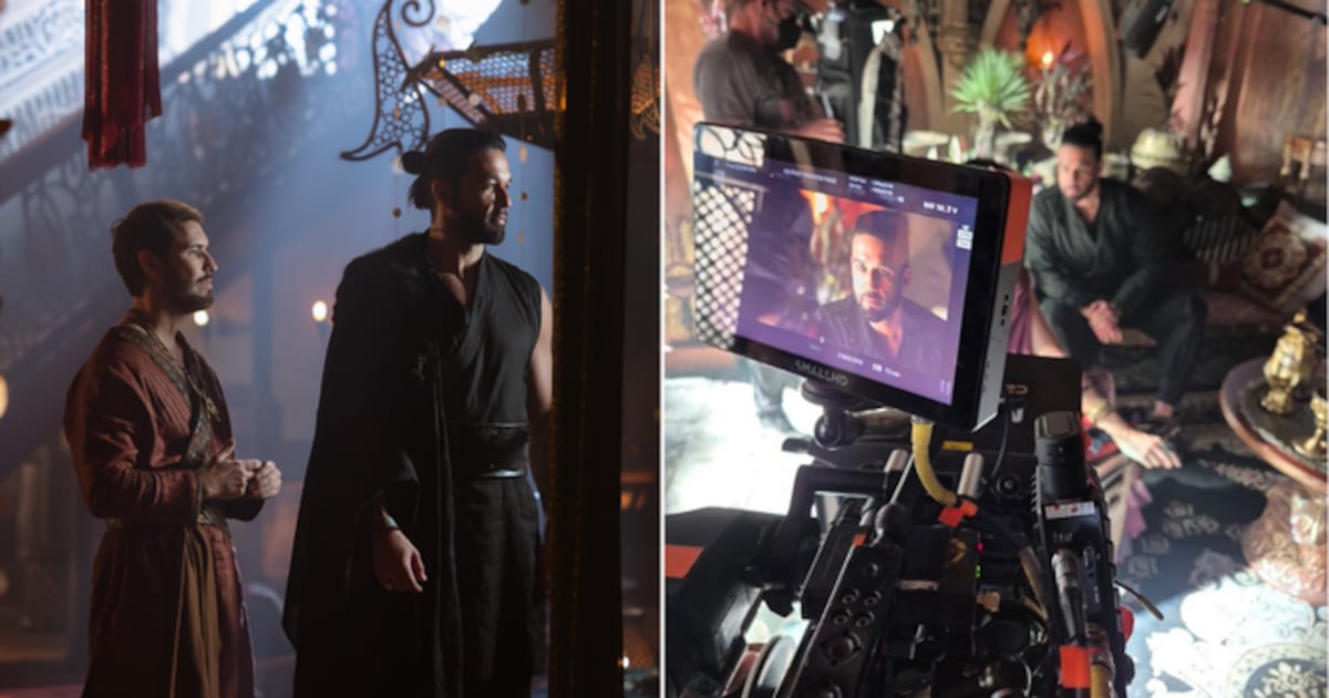 Sergio Marone compartilha registro com Bruno Kott nos bastidores de Amor em Ruínas