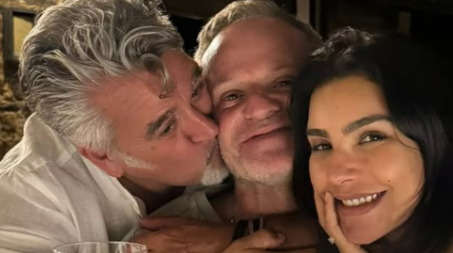Roberto, Rubinho e C&iacute;ntia em clique na It&aacute;lia