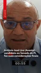 Antônio José Lira (Avante), candidato ao Senado do PI, faz suas considerações finais