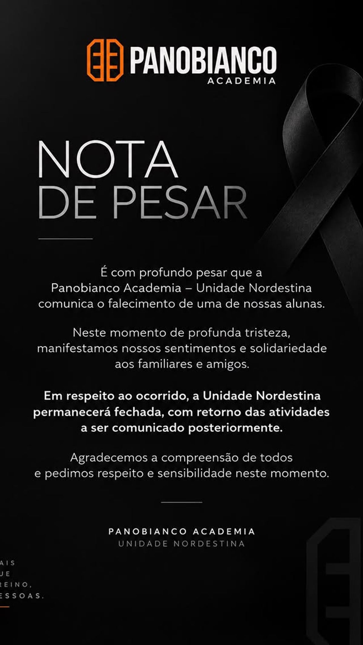 Tragédia no treino: mulher morre após passar mal dentro de academia