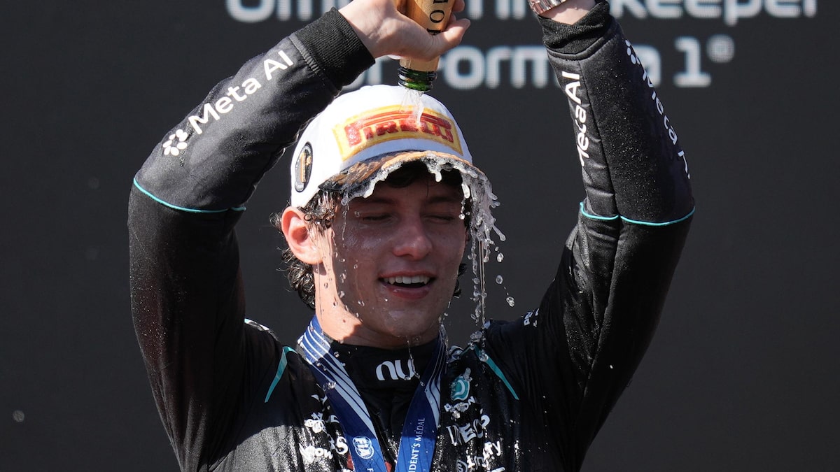 F1: Antonelli ganha a terceira corrida consecutiva e vence o GP da Espanha; Bortoleto é o 13º