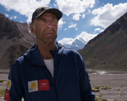 Ranulph Fiennes in Aconcagua, Argentina, in 2017 in a still from the documentary about him, Explorer.