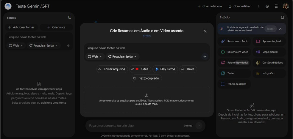 NotebookLM: 7 funções que vão fazer você trocar o ChatGPT pela IA do Google