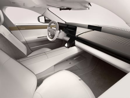 The Jaguar Type 01 interior.