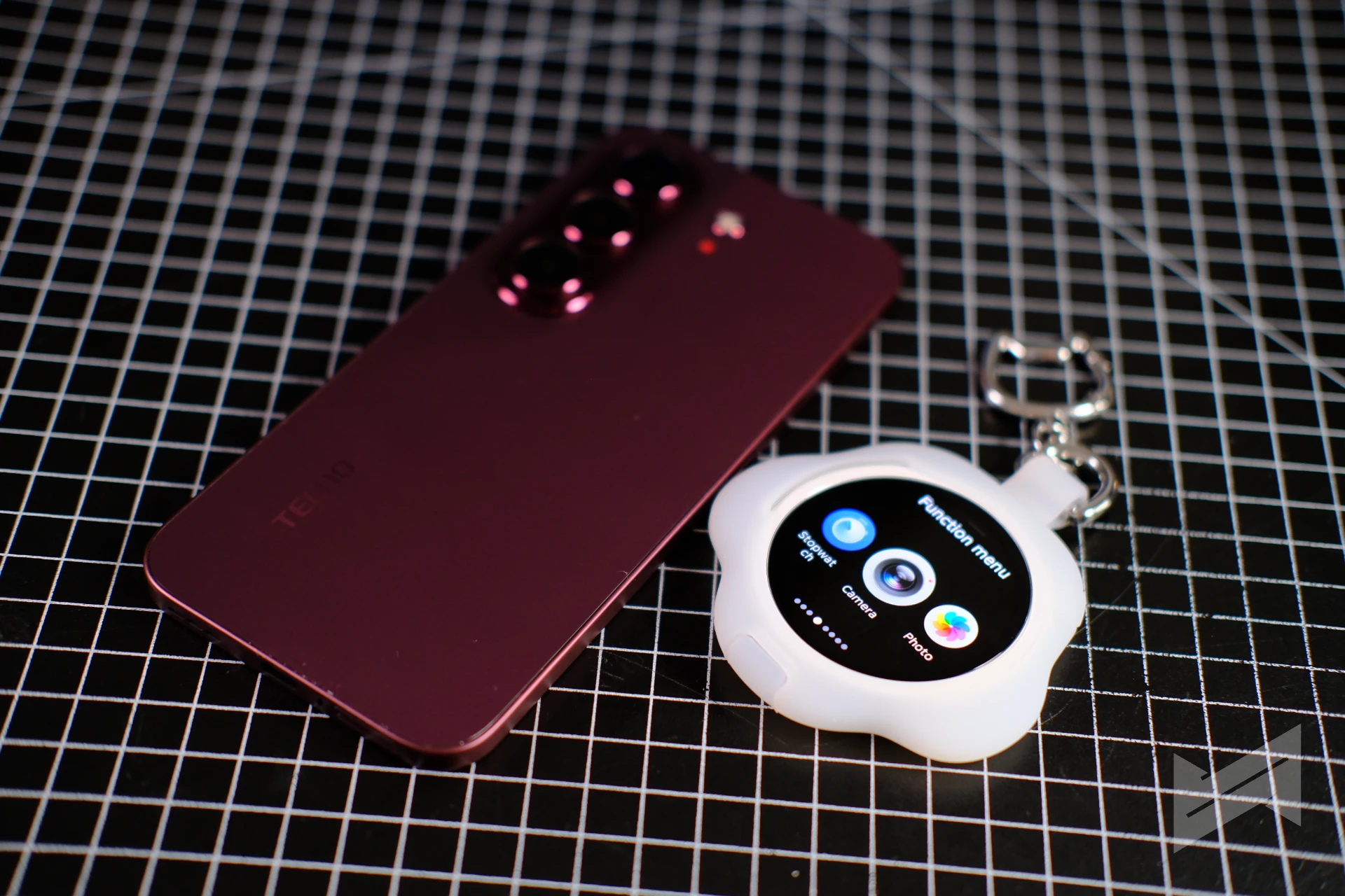 TECNO CAMON Slim 5G in burgundy red with a 6.39mm slim frame