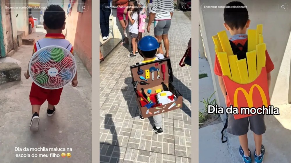 É possível encontrar diversas inspirações para o Dia da Mochila Maluca através das redes sociais — Foto: Divulgação/CNN Brasil