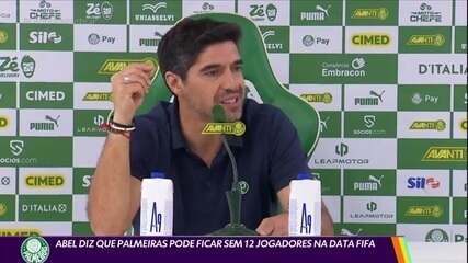 Abel diz que Palmeiras pode ficar sem 12 jogadores na data Fifa