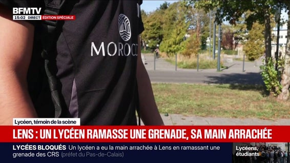 Lycéen ayant eu "la main arrachée" à Lens: "J'ai entendu un gros boum", affirme un lycéen, témoin de la scène
