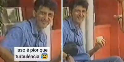 Lito Sousa caindo em pegadinha do Doming&atilde;o Foto: Reprodu&ccedil;&atilde;o Globoplay | Reprodu&ccedil;&atilde;o Instagram @Lito