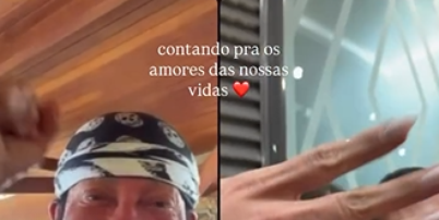 Bell Marques em liga&ccedil;&atilde;o de v&iacute;deo com Mari Gonzalez e Pipo Marques Foto: Reprodu&ccedil;&atilde;o/Instagram/@marigonzalez