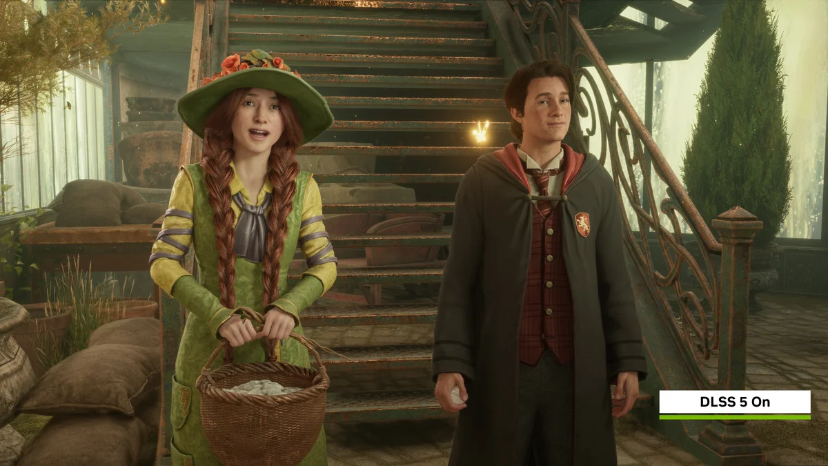 DLSS 5 no Hogwarts Legacy