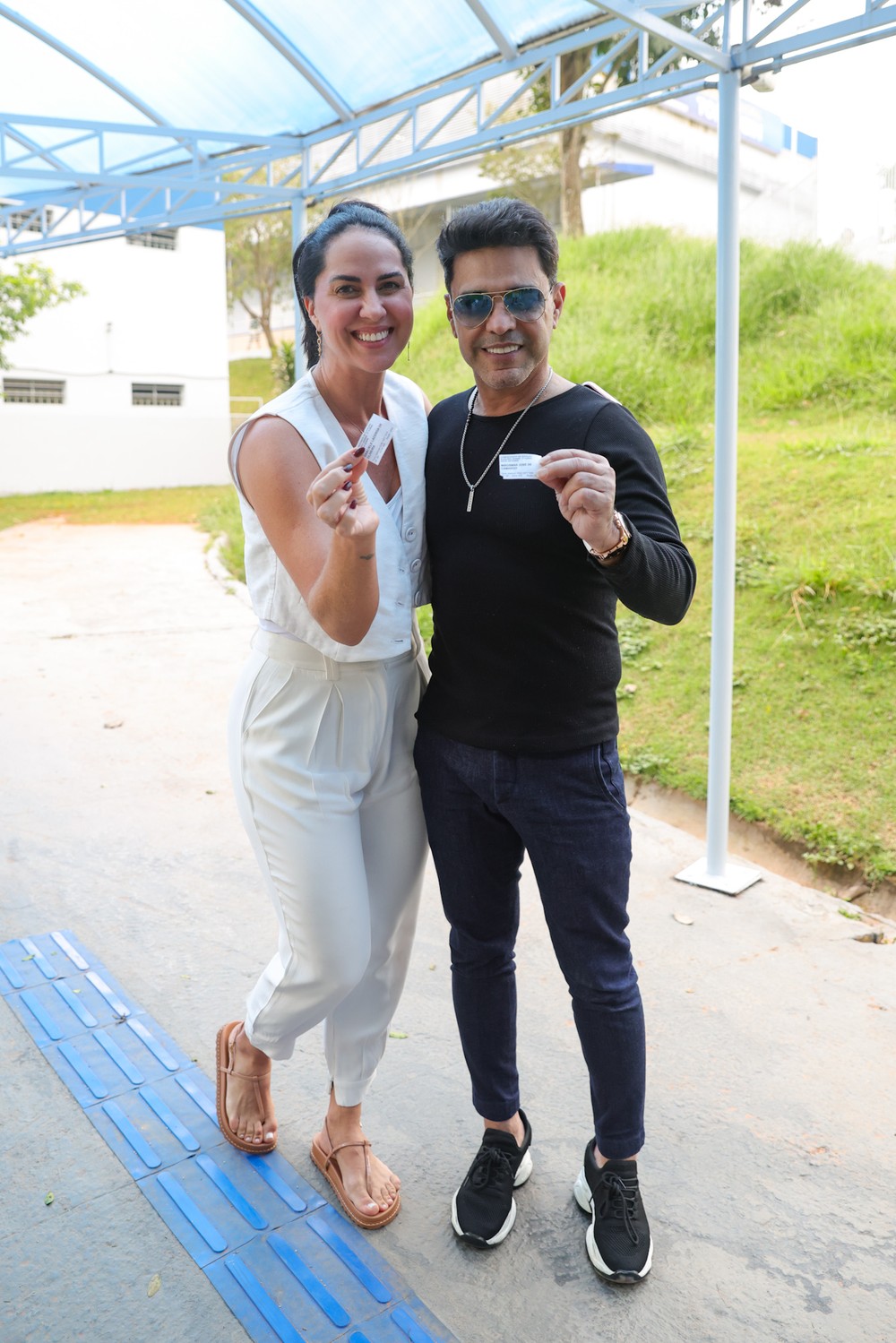 Zezé Di Camargo e Graciele Lacerda — Foto: Brazil News