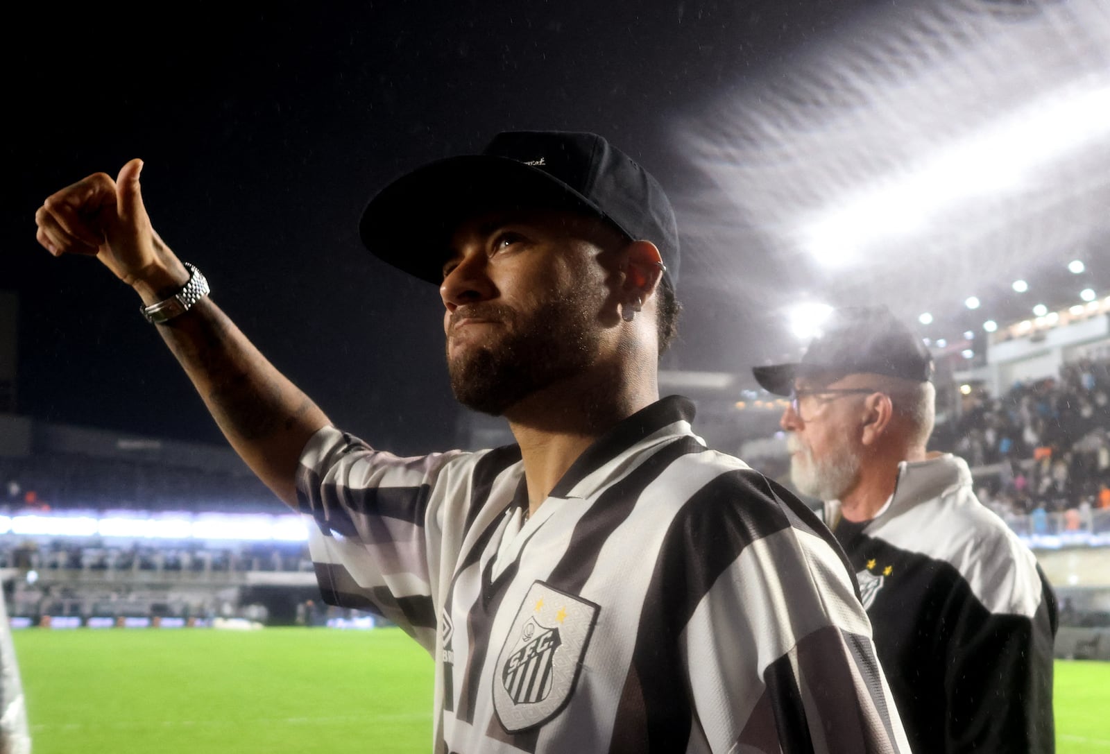 Neymar sentiu dores na coxa direita no empate sem gols com o Palmeiras Thiago Bernardes/Reuters - 12.09.2026