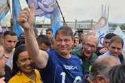 Tarcísio de Freitas em agenda de campanha à reeleição
