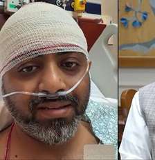 O primeiro-ministro da Índia, Narendra Modi (à direita), em uma chamada de vídeo com o piloto da flydubai Smit Machchhar Foto: NARENDRA MODI YOUTUBE CHANNEL / AFP / Estadão