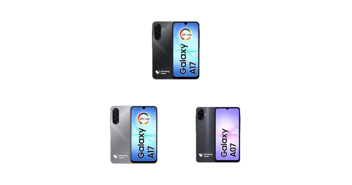 Galaxy A07 ou A17? Selecionamos os melhores Smartphones Samsung em promoção agora