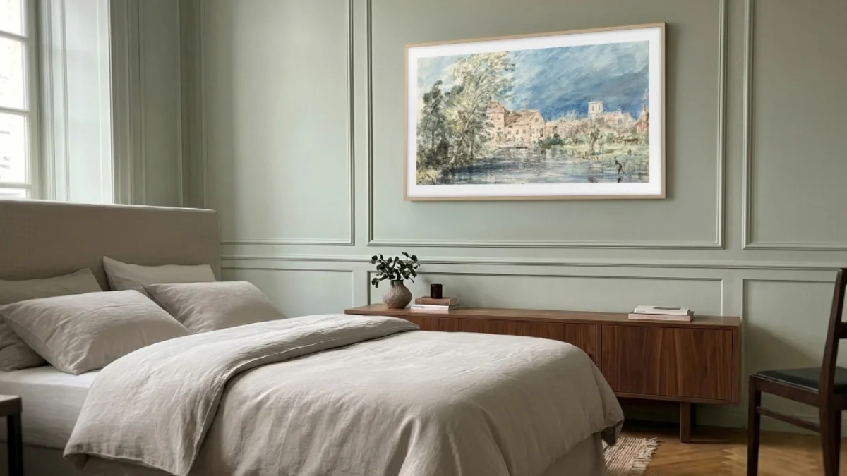 Obra de John Constable em TV da Samsung
