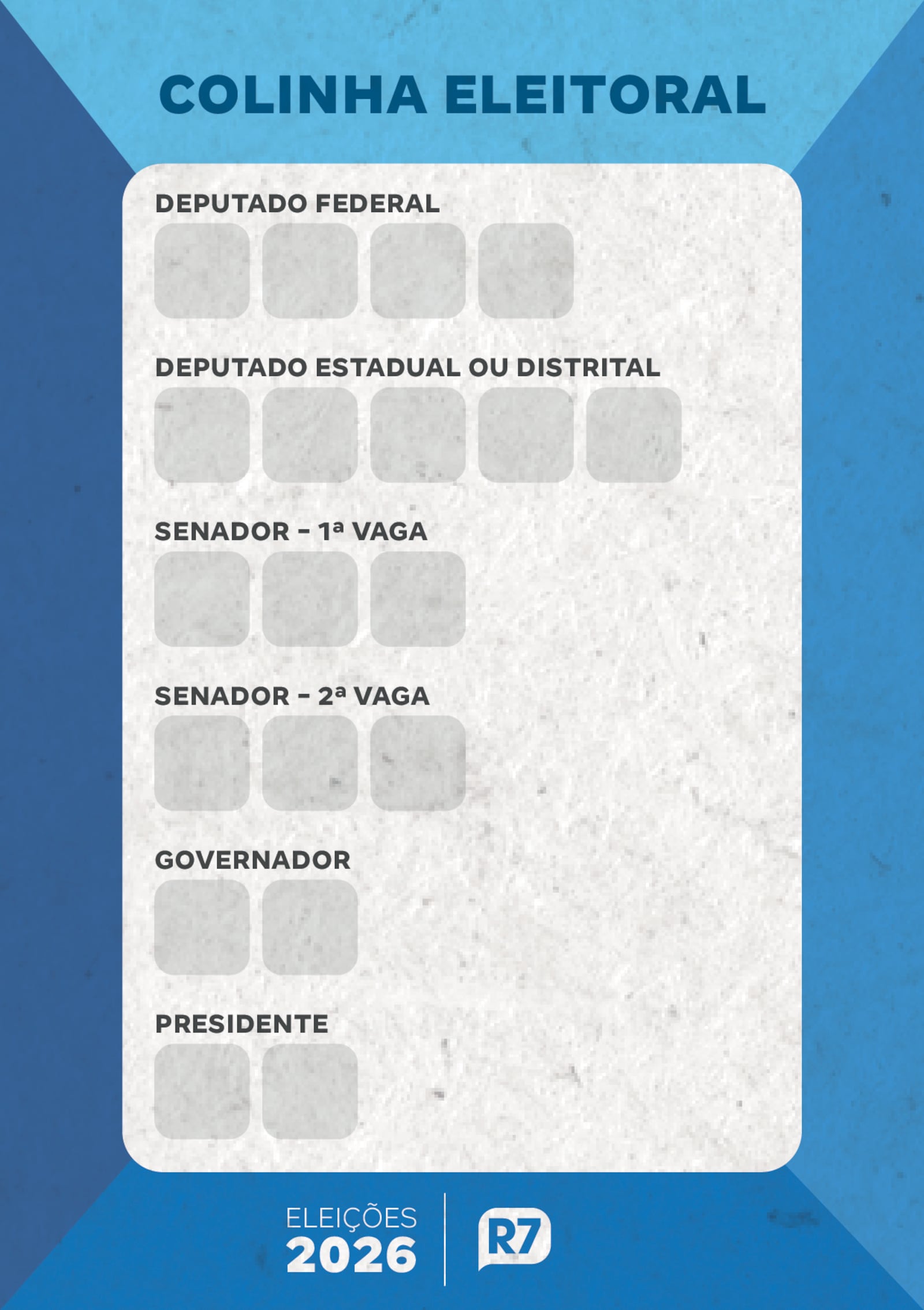 Colinha eleitoral para as eleições de 2026