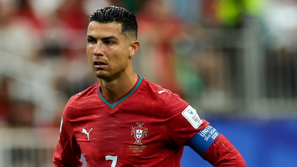 Cristiano Ronaldo em um dos seus três jogos da Copa do Mundo de 2026 - em dois deles, não balançou as redes adversárias — Foto: Getty Images