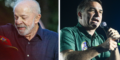 Lula (PT) e Flávio Bolsonaro (PL), candidatos à Presidência da República Foto: Estadão Conteúdo