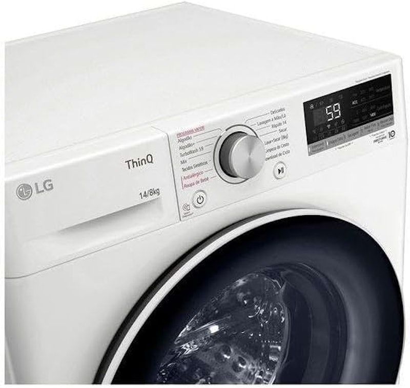 LG ｜ Lava e Seca LG Smart VC4 14 kg Branca com Inteligência Artificial AIDD ｜ CV5014WC4A