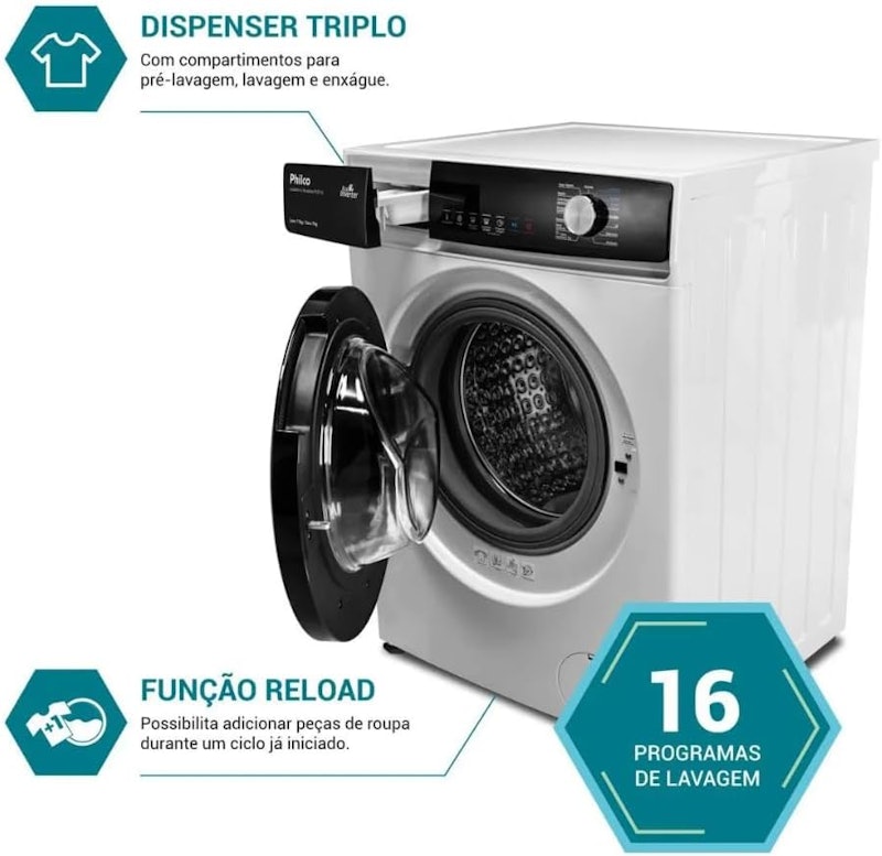 PHILCO ｜ Lava e Seca 11 kg Philco Inverter Plus ｜ PLS11A