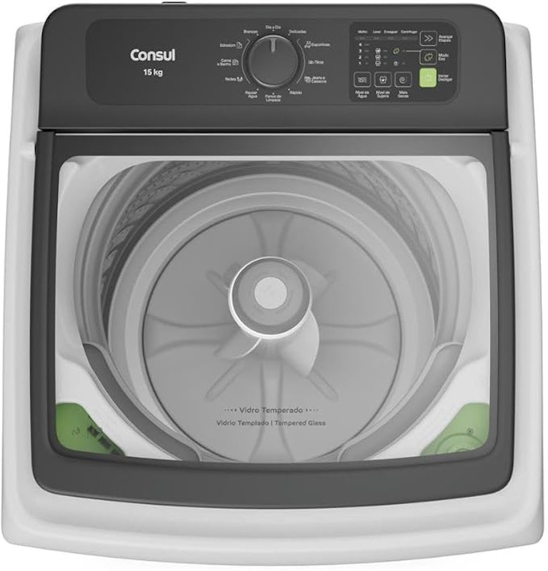 CONSUL ｜ Máquina de Lavar Consul 15 Kg Branca com Modo Eco ｜ CWN15AB