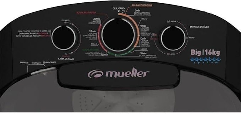 MUELLER  ｜ Tanquinho de Lavar Roupa Mueller Big 16 Kg Aquatec ｜ 60 0056 004