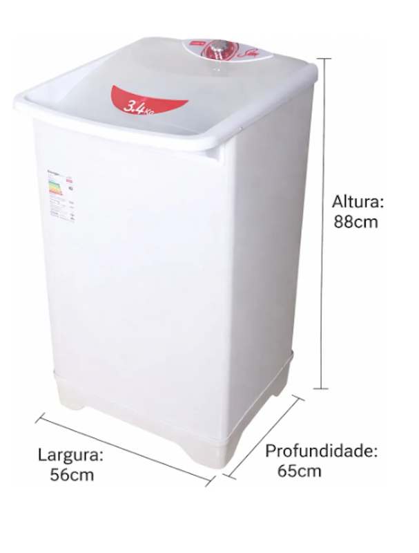 FIORETA ｜ Lavadora 3,4 kg