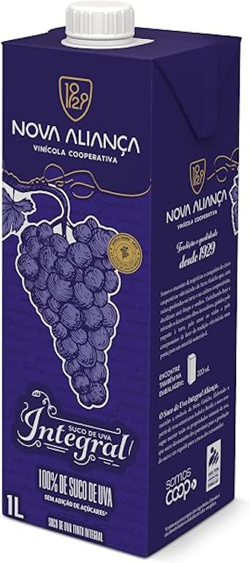 Suco de Uva Tinto Integral Nova Aliança Cartonado 1 L 1