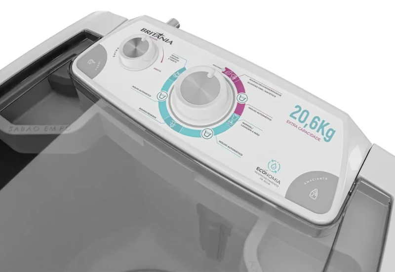 BRITÂNIA ｜ Tanquinho de Lavar Roupa 20,6 kg Britânia Semiautomático  ｜ BLR04
